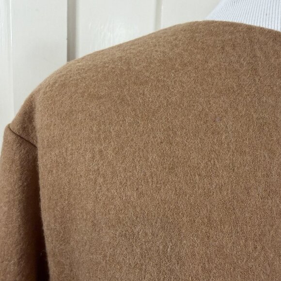 Mila Owen Japanese Fashion Womens Brown Wool Blend Size F US L Large Boxy Dress - Picture 3 of 9